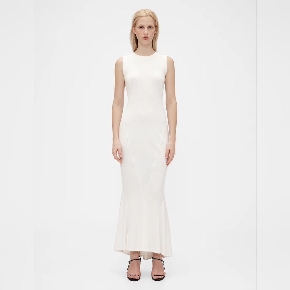 GAPstudio White Seamed Tank Dress